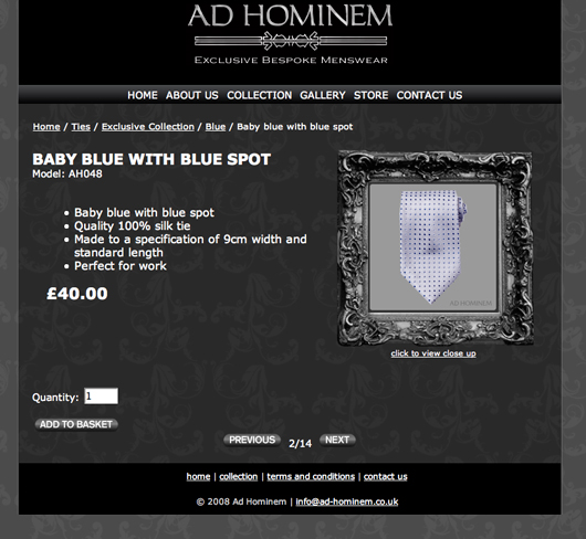 Client : Ad Hominem - design/ development