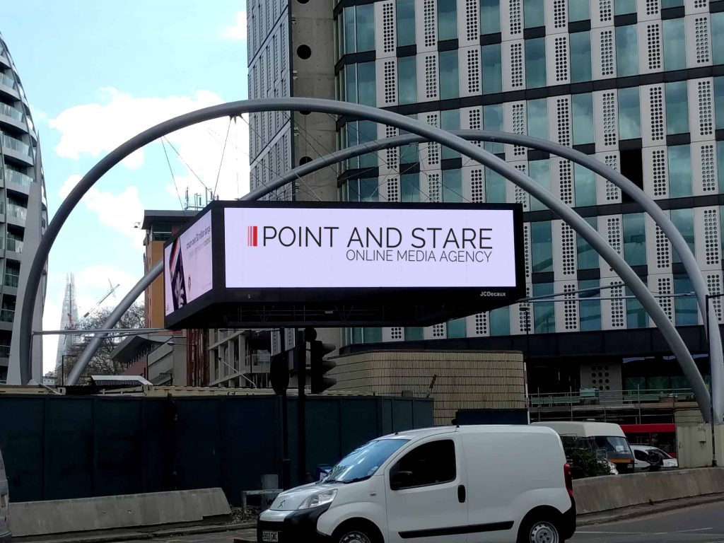 Point and Stare - Old Street Billboard